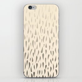 Organic Texture Minimalist Ombré Abstract Pattern in Gray and Almond Cream iPhone Skin