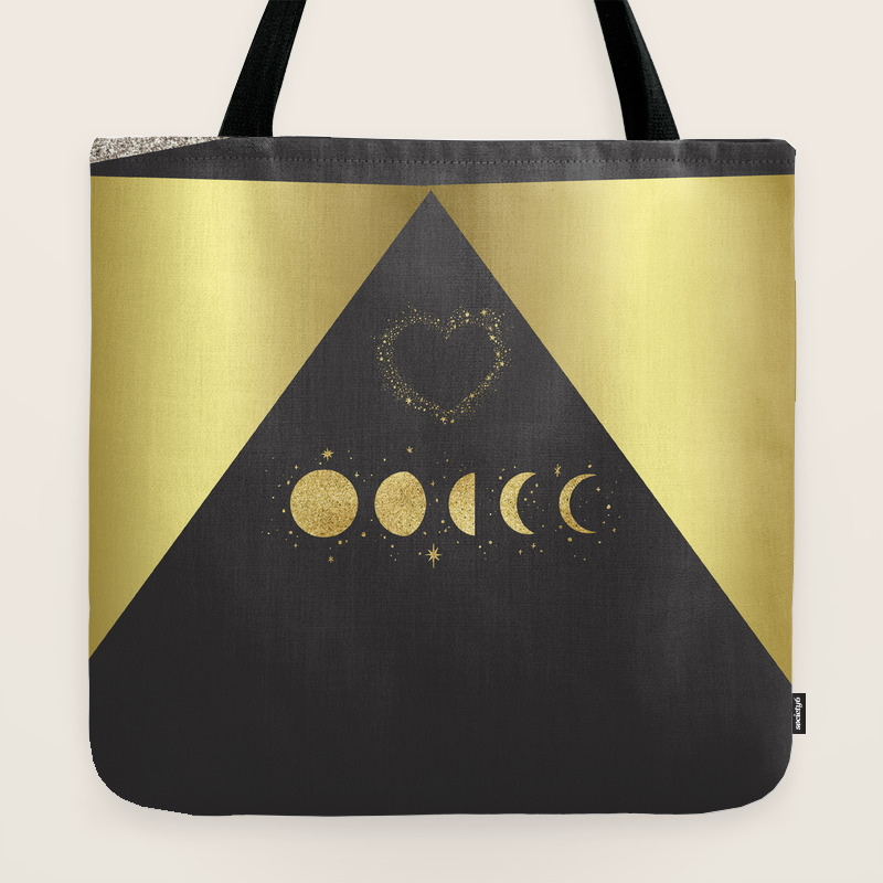 gold heart bag