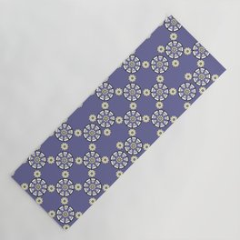 Purple Nine-Pointed Flower Pattern Yoga Mat