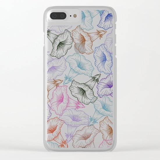 floral pattern 1 Clear iPhone Case