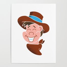 Vintage Cowboy Kid Poster