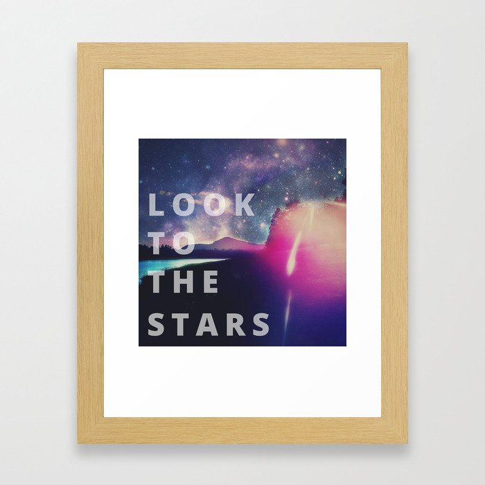 Look To The Stars Framed Art Print