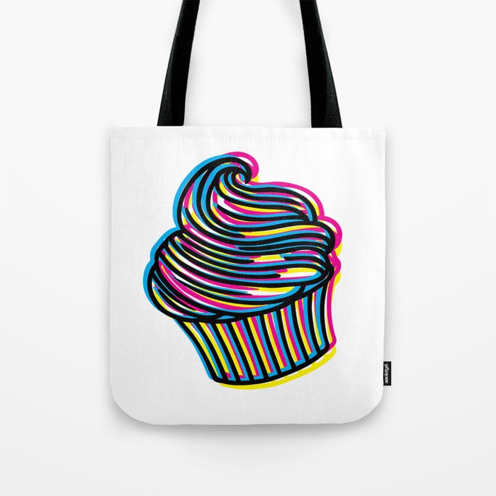 CMYK Cupcake Tote Bag