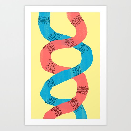 twins. Art Print