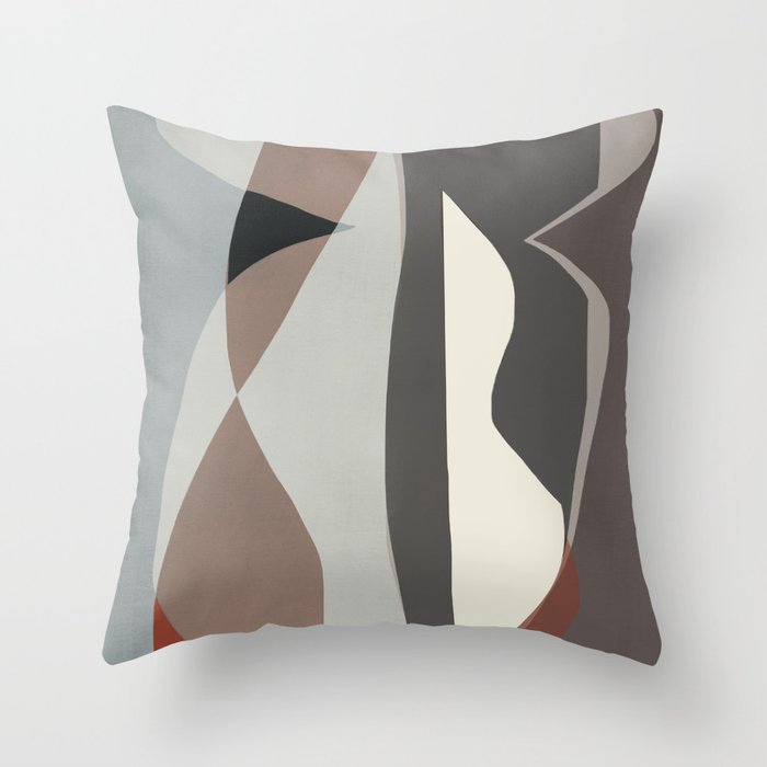 Abstract shapes cut out 20 Throw Pillow
