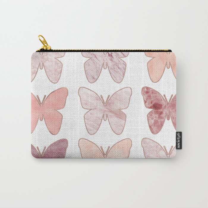 Mixed berry marble butterflies Carry-All Pouch