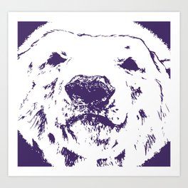 frank the Polar bear (Colour edits) Art Print