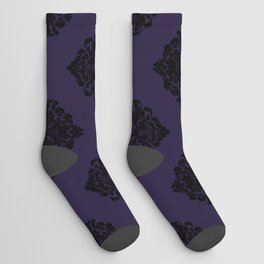 Victorian Baroque Purple Socks