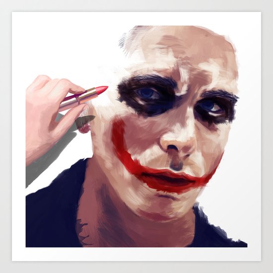 Christian Bale Art Print