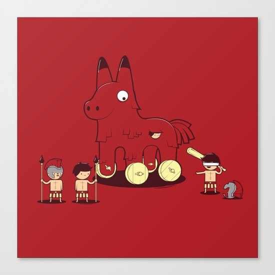 Trojan Piñata Canvas Print