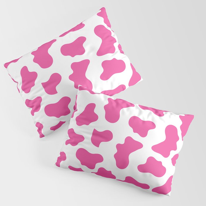 Pink cow online print pillow