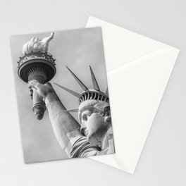 NEW YORK CITY Monochrome Statue of Liberty  Stationery Card