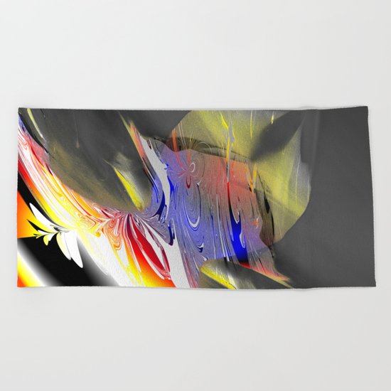 deep sea animal Beach Towel