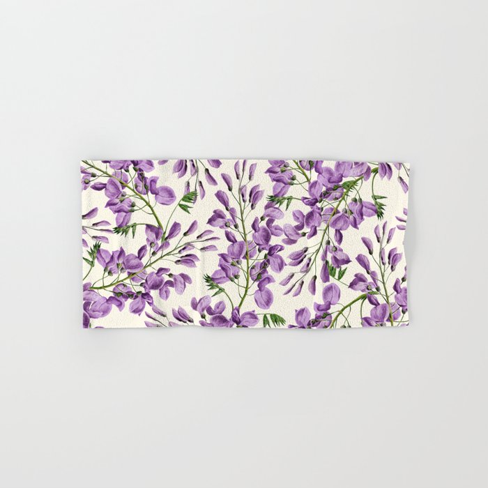 Purple floral bath towels deals