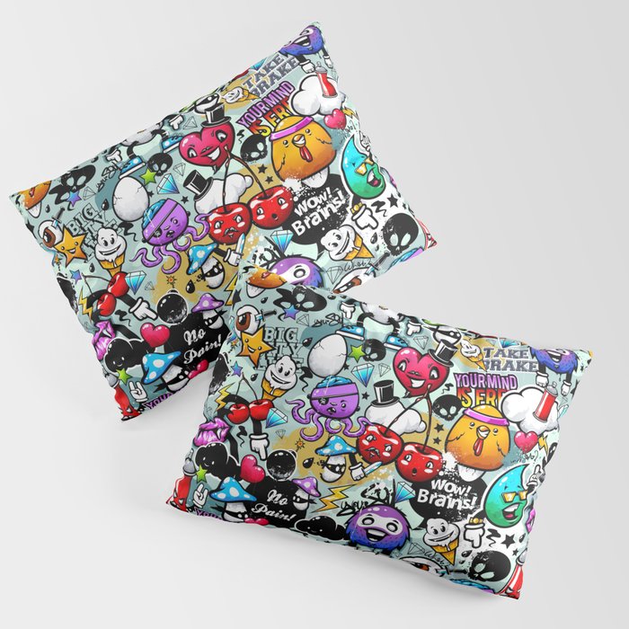 Graffiti Fun Street Art Pillow Sham