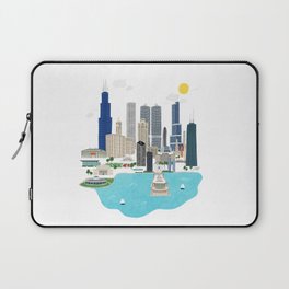 Chicago Illustration Laptop Sleeve