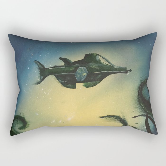 20,000 Leagues Under The Sea - Jules Verne Rectangular Pillow