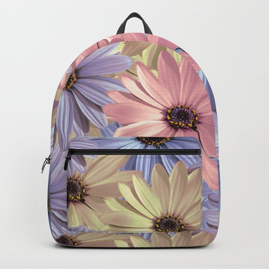 Pink Yellow Blue Backpack