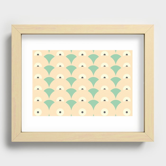 Records Pattern #2 Recessed Framed Print