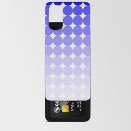 Gradient Dots Electric Blue to Periwinkle Purple Retro Modern Pattern Android Card Case