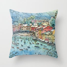 Portofino, Italy Throw Pillow