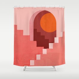 Abstraction_SUN_Architecture_Minimalism_001 Shower Curtain