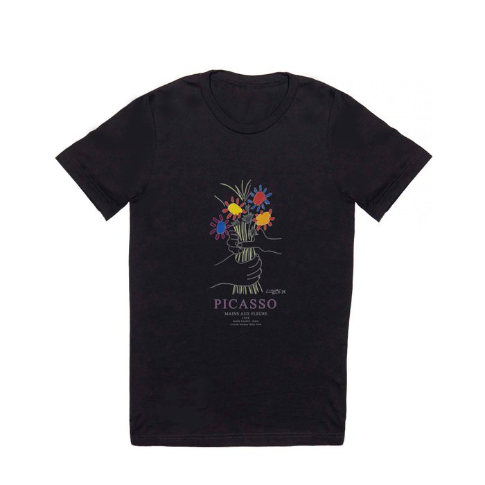 Picasso Exhibition - Mains Aus Fleurs (Hands with Flowers) 1958 Artwork T Shirt