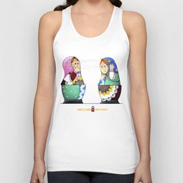 MATRYOSHKA CONFUSED Unisex Tank Top