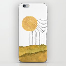 Abstract boho collage iPhone Skin