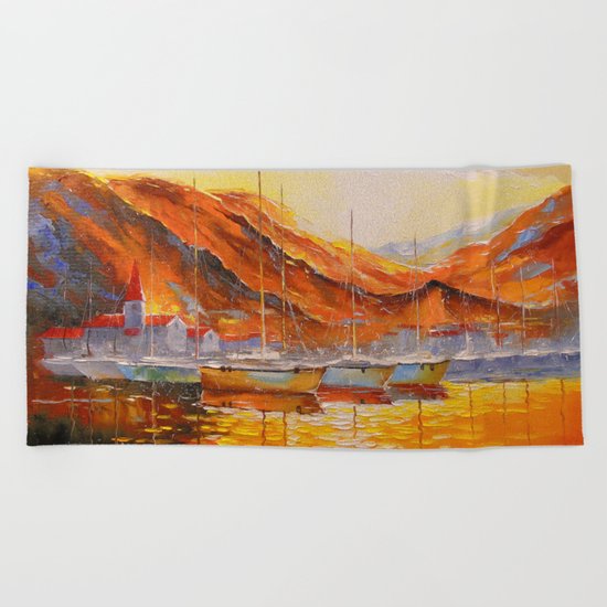 Marina Bay Beach Towel