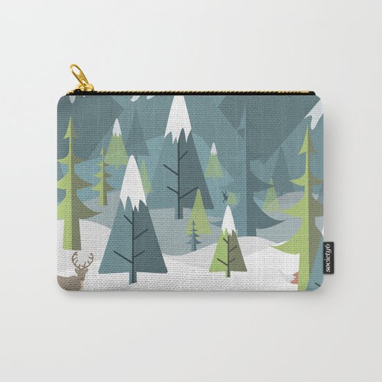 Winter Forest Carry-All Pouch