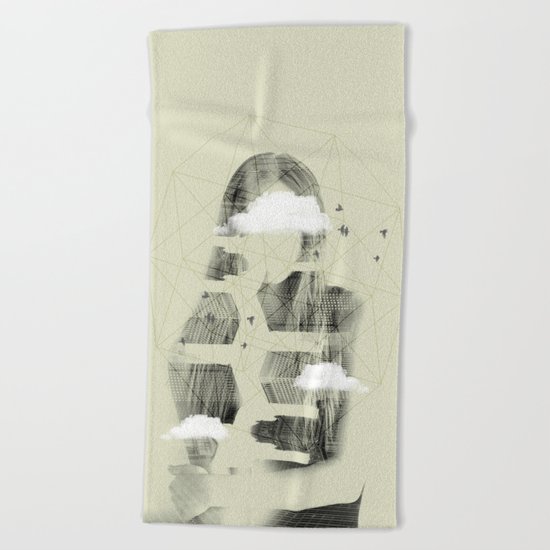 Facet Sky Beach Towel