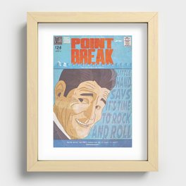 Point Break Comic Style Print Recessed Framed Print
