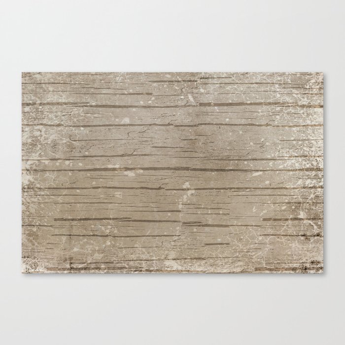 Nautical Driftwood Wood Grain Pattern Canvas Print