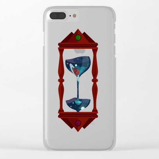 Cosmic Hourglass Clear iPhone Case