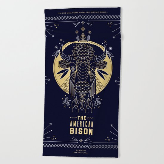The American Bison Beach Towel