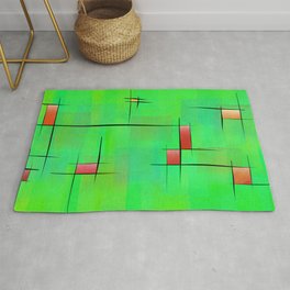 Ossipiana V1 - red tulips Rug