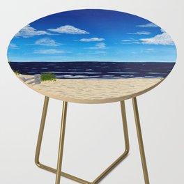 Summer Day at the Beach on Cape Cod Side Table