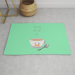 'You are my cup of tea!' Rug