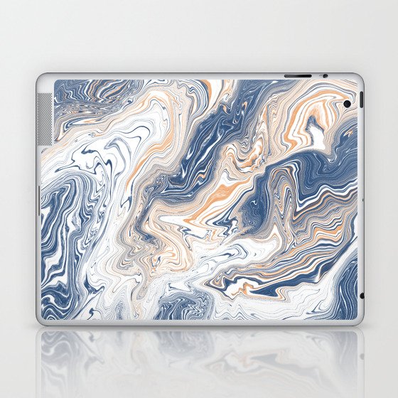 Abstract marble - space theme colour Laptop & iPad Skin