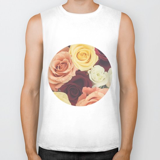 Vintage Roses II Biker Tank