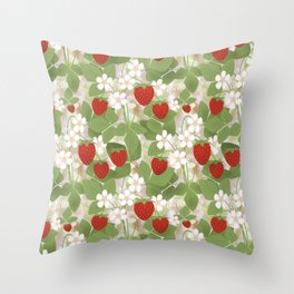 Strawberry. Throw Pillow