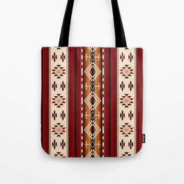 Amber Fire Native American Tribal Pattern Tote Bag
