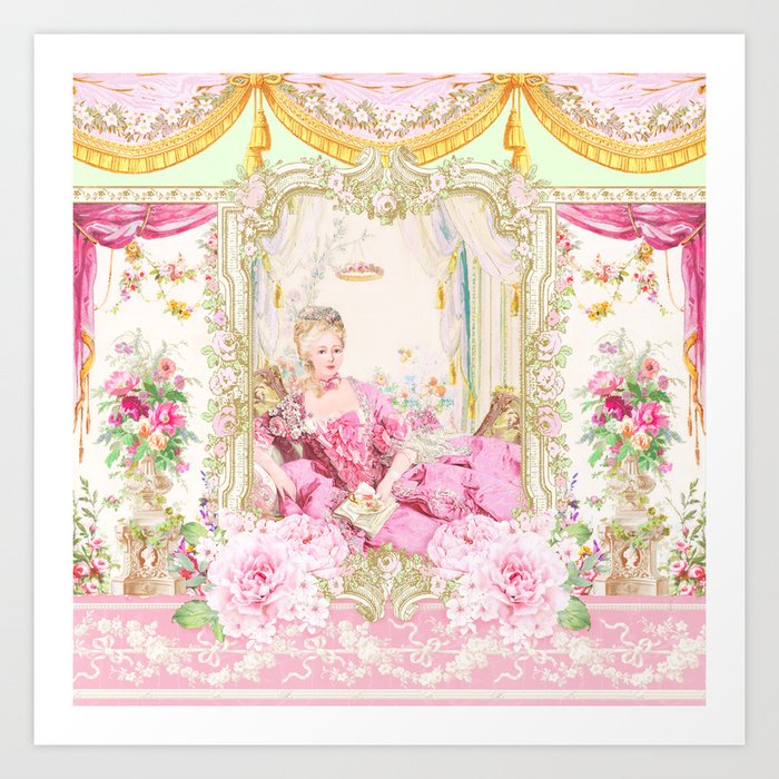 Marie Antoinette Rococo splendour Art Print