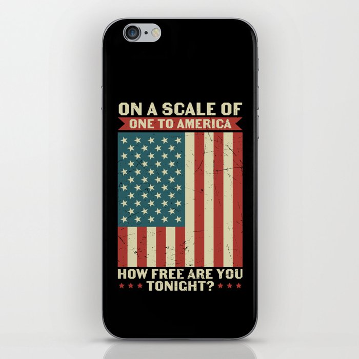 Cool American Flag Independence Day iPhone Skin