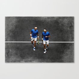 Nadal & Federer Canvas Print