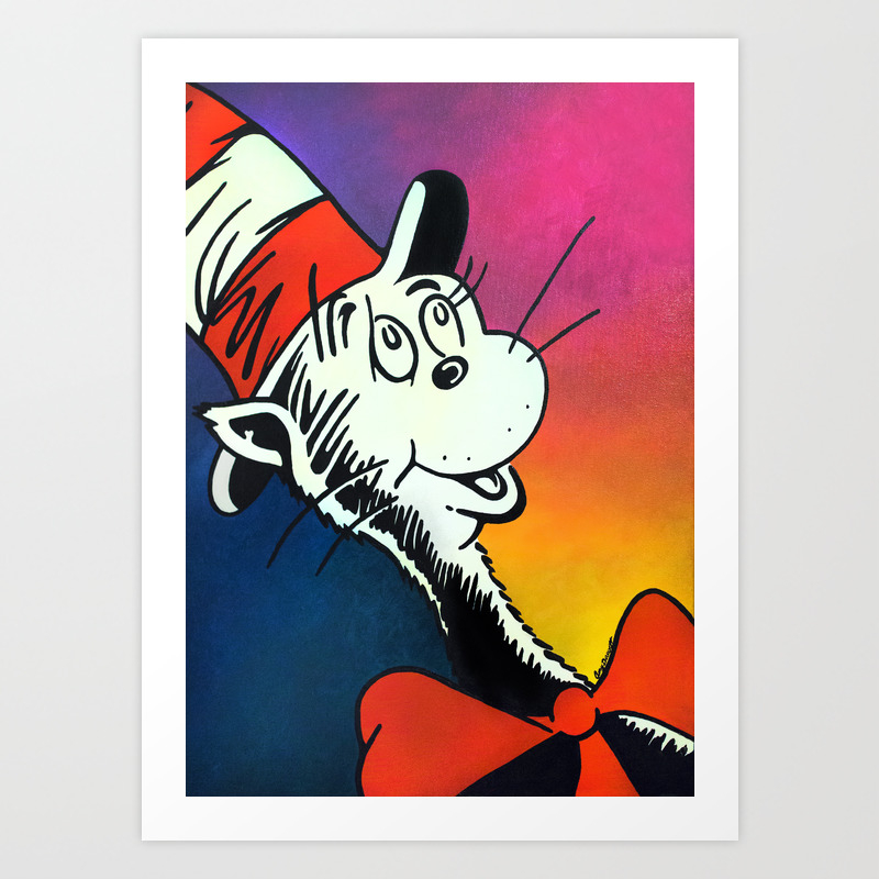 Cat in the hat prints clearance