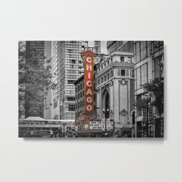 CHICAGO State Street Metal Print