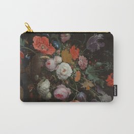 Bohemian black flowers Carry-All Pouch