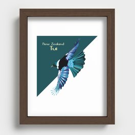 New Zealand Birds - The Tui Recessed Framed Print